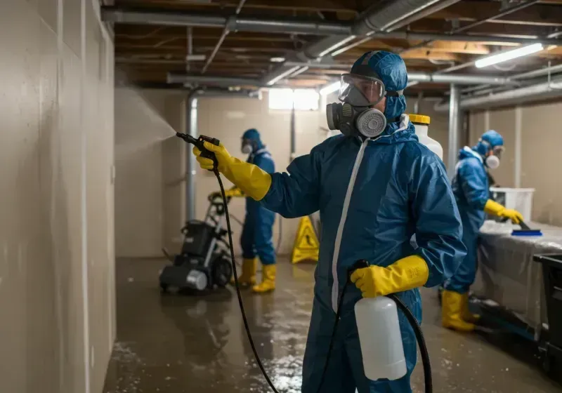 Basement Sanitization and Antimicrobial Treatment process in Hancock, ME